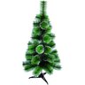 Árvore de Natal 120 cm 90 galhos Luxo Verde Nevada pé de plástico pequena super cheia promoção - 1