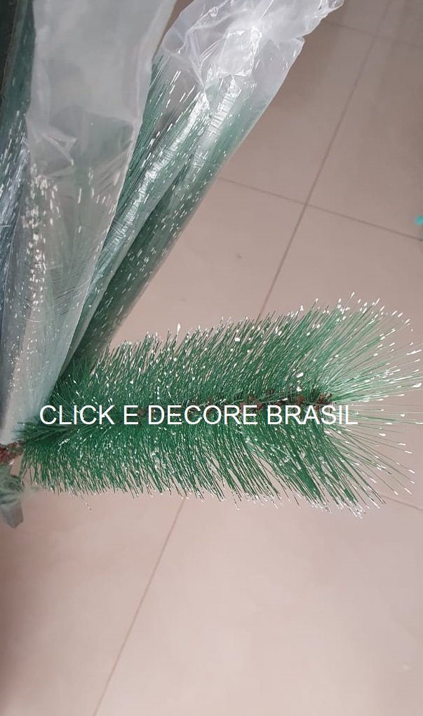 Árvore de Natal 120 cm 90 galhos Luxo Verde Nevada pé de plástico pequena super cheia promoção - 7