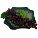 Ver imagem 4 de Centro de Mesa Bandeja Neptune em Vidro Verde para Doces e Frutas Sobremesa - 8x32cm