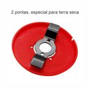 Ver imagem 2 de Disco Multifuncional Herbicida Capina para Roçadeiras Furo 1"