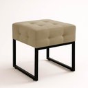 Ver imagem 5 de Puff Sala Decorativo Industrial Kit 2 Elisa Suede Marrom Rato D03 - D’Rossi