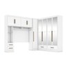 Quarto Modulado Casal Completo 4 Peças 5 Portas 4 Gavetas com Maleiro e Espelhos Smart Plus - 3