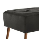 Ver imagem 2 de Banco Estofado Rubi 1,40m Linho Preto - Clique Decorações