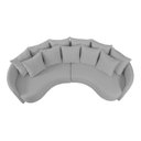 Ver imagem 4 de Sofa 4 Lugares Organico Amendoa 2322 250cm Cinza