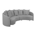 Ver imagem 2 de Sofa 4 Lugares Organico Amendoa 2323 250cm Cinza Gelo