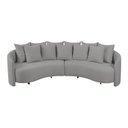 Ver imagem 6 de Sofa 4 Lugares Organico Amendoa 2323 250cm Cinza Gelo