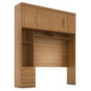Ver imagem 5 de Quarto Modulado Casal 100% MDF 4 Peças 5 Portas 4 Gavetas com Maleiro e Espelhos Smart Plus Yescasa Bege/Cinamomo