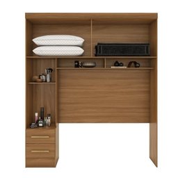 Quarto Modulado Casal 100% MDF 4 Peças 5 Portas 4 Gavetas com Maleiro e Espelhos Smart Plus Yescasa Bege/Cinamomo - 9 Quarto Modulado Casal 100% MDF 4 Peças 5 Portas 4 Gavetas com Maleiro e Espelhos Smart Plus Yescasa Bege/Cinamomo - 9