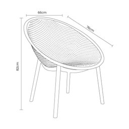 Kit com 2 Poltronas para Jardim e Área Externa Drops - 3