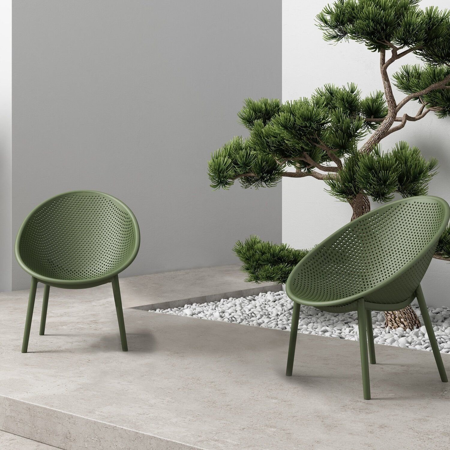 Kit com 2 Poltronas para Jardim e Área Externa Drops