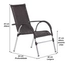 Ver imagem 4 de Cadeira Vênus para Área, Jardim, Lazer, Piscina, Fazenda - Tabaco