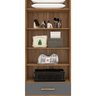 Quarto Modulado Casal Completo 4 Peças 5 Portas 4 Gavetas com Maleiro e Espelhos Smart Plus - 11