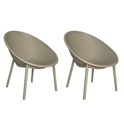 Kit com 2 Poltronas para Jardim e Área Externa Drops - 1