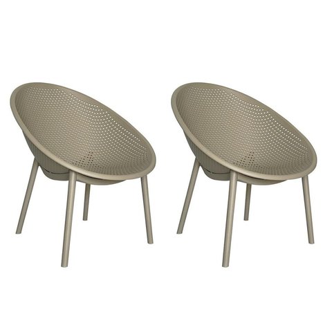 Kit com 2 Poltronas para Jardim e Área Externa Drops