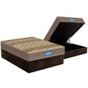Ver imagem 1 de Cama Box Baú Casal: Colchão Espuma D45 Probel D33 Guarda Costas Brown + Base Crc Suede Brown (
