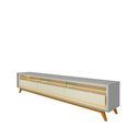 Ver imagem 2 de Rack para TV com LED Requinte 212 Cinza Off White - Gelius