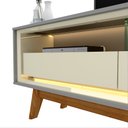 Ver imagem 6 de Rack para TV com LED Requinte 212 Cinza Off White - Gelius