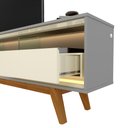 Ver imagem 7 de Rack para TV com LED Requinte 212 Cinza Off White - Gelius