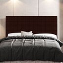 Ver imagem 2 de Cabeceira Cama Box Casal King Size Parisis 195cm Linho Marrom - Desk Design