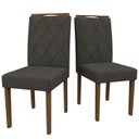 Ver imagem 4 de Conjunto Mesa Ana 160cm com 6 Cadeiras Isabela - Imbuia / Preto / Amêndoa / Ln03