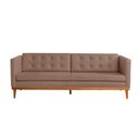 Ver imagem 5 de Sofá Expert 4 Lug Corino 81x219x85 cm Marrom Caqui