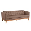 Ver imagem 2 de Sofá Expert 4 Lug Corino 81x219x85 cm Marrom Caqui