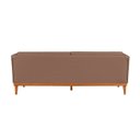 Ver imagem 4 de Sofá Expert 4 Lug Corino 81x219x85 cm Marrom Caqui
