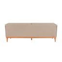 Ver imagem 4 de Sofá Expert 4 Lug Corino 81x219x85 cm Bege Marfim