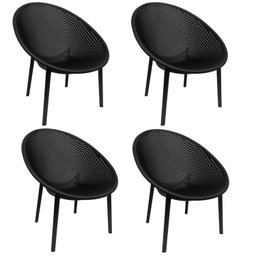 Kit com 4 Poltronas para Jardim e Área Externa Drops - 1