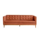 Ver imagem 5 de Sofá Expert 4 Lug Corino 81x219x85 cm Marrom Paçoca