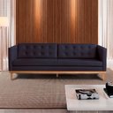 Ver imagem 1 de Sofá Expert 4 Lug Corino 81x219x85 cm Preto