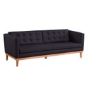 Ver imagem 2 de Sofá Expert 4 Lug Corino 81x219x85 cm Preto