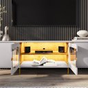 Ver imagem 7 de Rack com Painel até 75 Polegadas Pés em Aço 180cm Juquehy Maresias