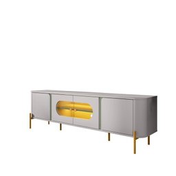 Rack com Painel até 75 Polegadas Pés em Aço 180cm Juquehy Maresias - 11