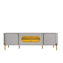 Rack com Painel até 75 Polegadas Pés em Aço 180cm Juquehy Maresias - 14