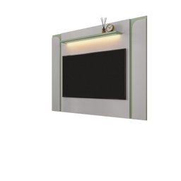 Rack com Painel até 75 Polegadas Pés em Aço 180cm Juquehy Maresias - 5