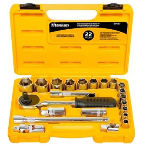 Kit de Ferramenta Soqueta Maleta 8 a 32mm Crv