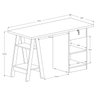Mesa De Escritório Bali OffWhite/Canela Computador/Notebook/Home Office - 5