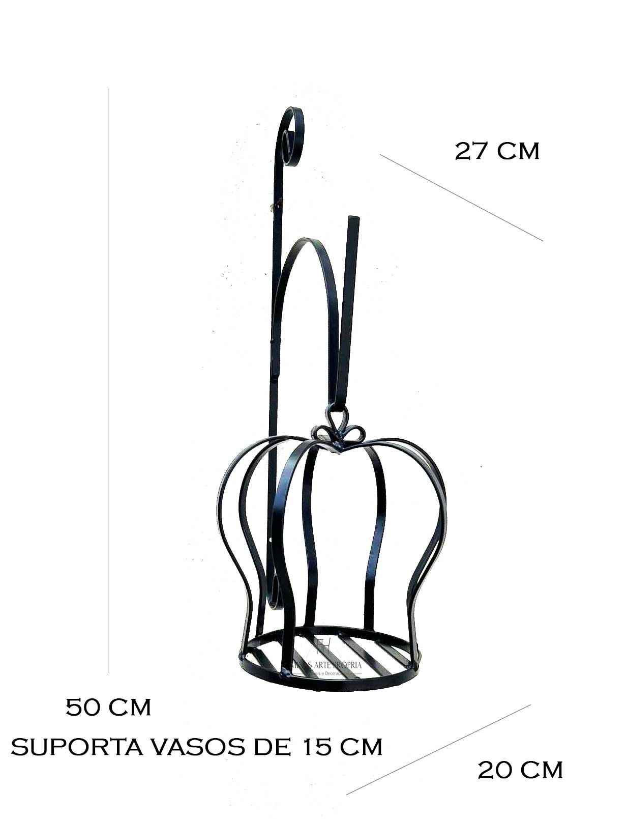 Suporte Plantas Kit De Jardim Inverno Jardineira Ferro floreira jardim vasos flores MINAS ARTE PRÓPR - 4