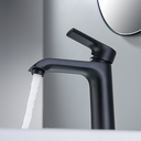 Ver imagem 3 de Torneira Misturador Monocomando Preto Fosco Redondo Banheiro 1258PF Harmony Misturador Baixo 1258PF