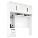 Ver imagem 6 de Quarto Modulado Casal Completo 6 Peças 6 Portas 5 Gavetas com Maleiro e Espelhos Smart Plus Yescasa Branco