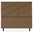 Ver imagem 5 de Cabeceira Queen 160 Cm com Frame Cristal Linho Marrom Artte Marrom