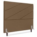 Ver imagem 1 de Cabeceira Queen 160 Cm com Frame Cristal Linho Marrom Artte Marrom