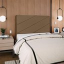 Ver mais imagens de Cabeceira Queen 160 Cm com Frame Cristal Linho Marrom Artte Marrom