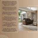 Ver mais imagens de Sofá 2 Lugares 157cm Firenze Courino Cappuccino Linha Premium Elegante Resistente Confortável Sala e