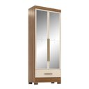 Ver mais imagens de Quarto Modulado Casal Completo 6 Peças 6 Portas 5 Gavetas com Maleiro e Espelhos Smart Plus Yescasa Bege/Cinamomo Off/White