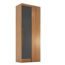 Ver imagem 7 de Quarto Modulado Casal Completo 6 Peças 6 Portas 5 Gavetas com Maleiro e Espelhos Smart Plus Yescasa Bege/Cinamomo/Chumbo