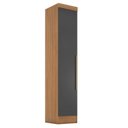 Ver imagem 5 de Quarto Modulado Casal Completo 6 Peças 6 Portas 5 Gavetas com Maleiro e Espelhos Smart Plus Yescasa Bege/Cinamomo/Chumbo