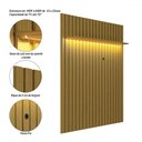 Ver imagem 3 de Rack com Painel para Tv até 70 Polegadas Loop 2 Gavetas 1 Prateleira Cedro/preto - Olivar Móveis