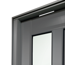 Ver imagem 5 de Porta Pivotante Alumínio Lambril Visione c/Pux.Dir. Elite Cinza 240x150 Brimak